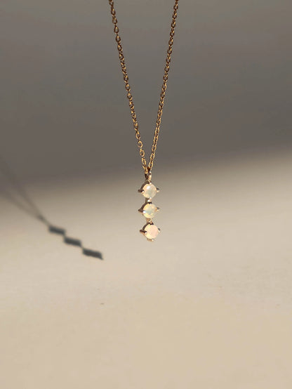 3 Opal Necklace