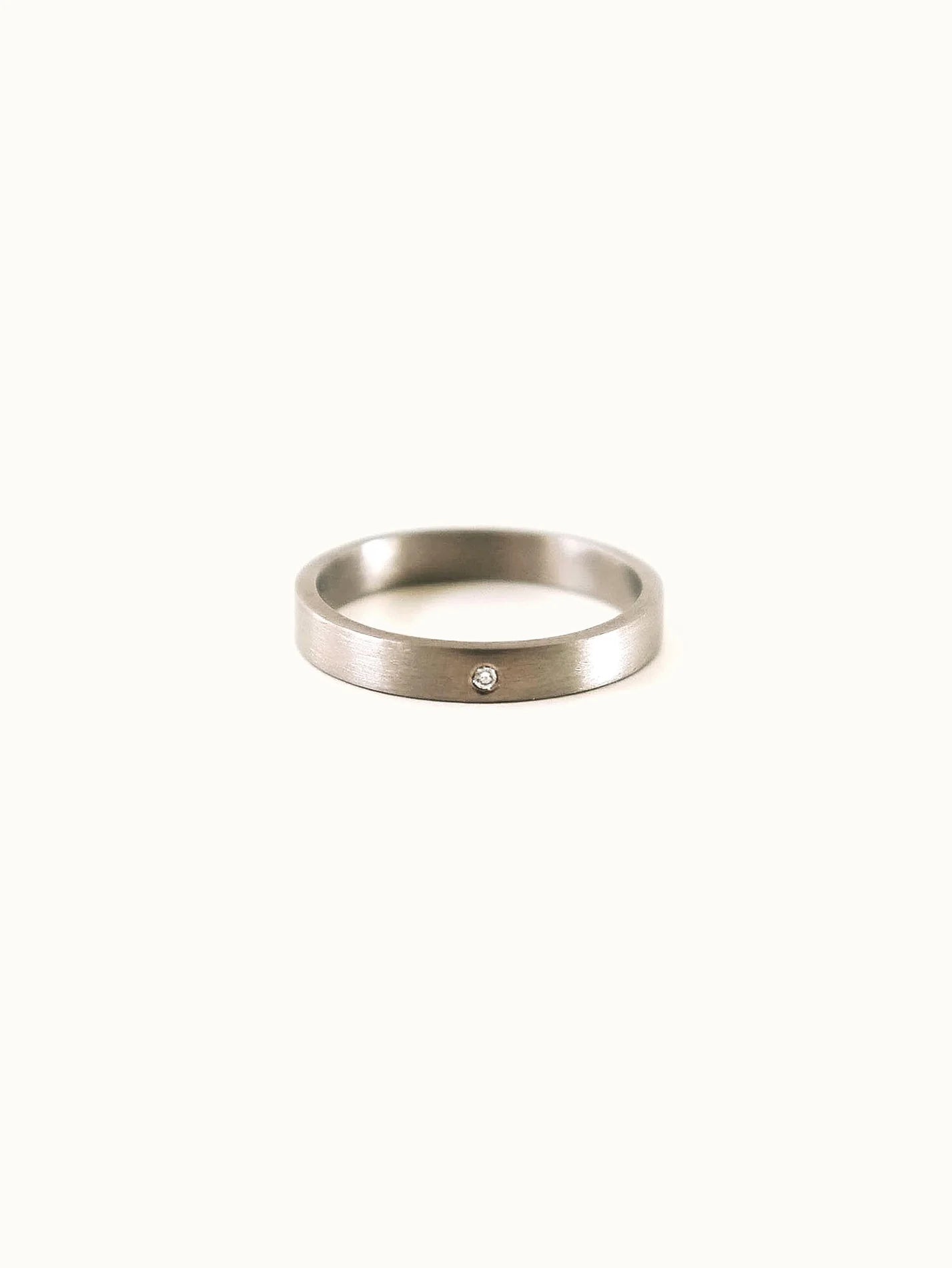 Palladium white gold online ring