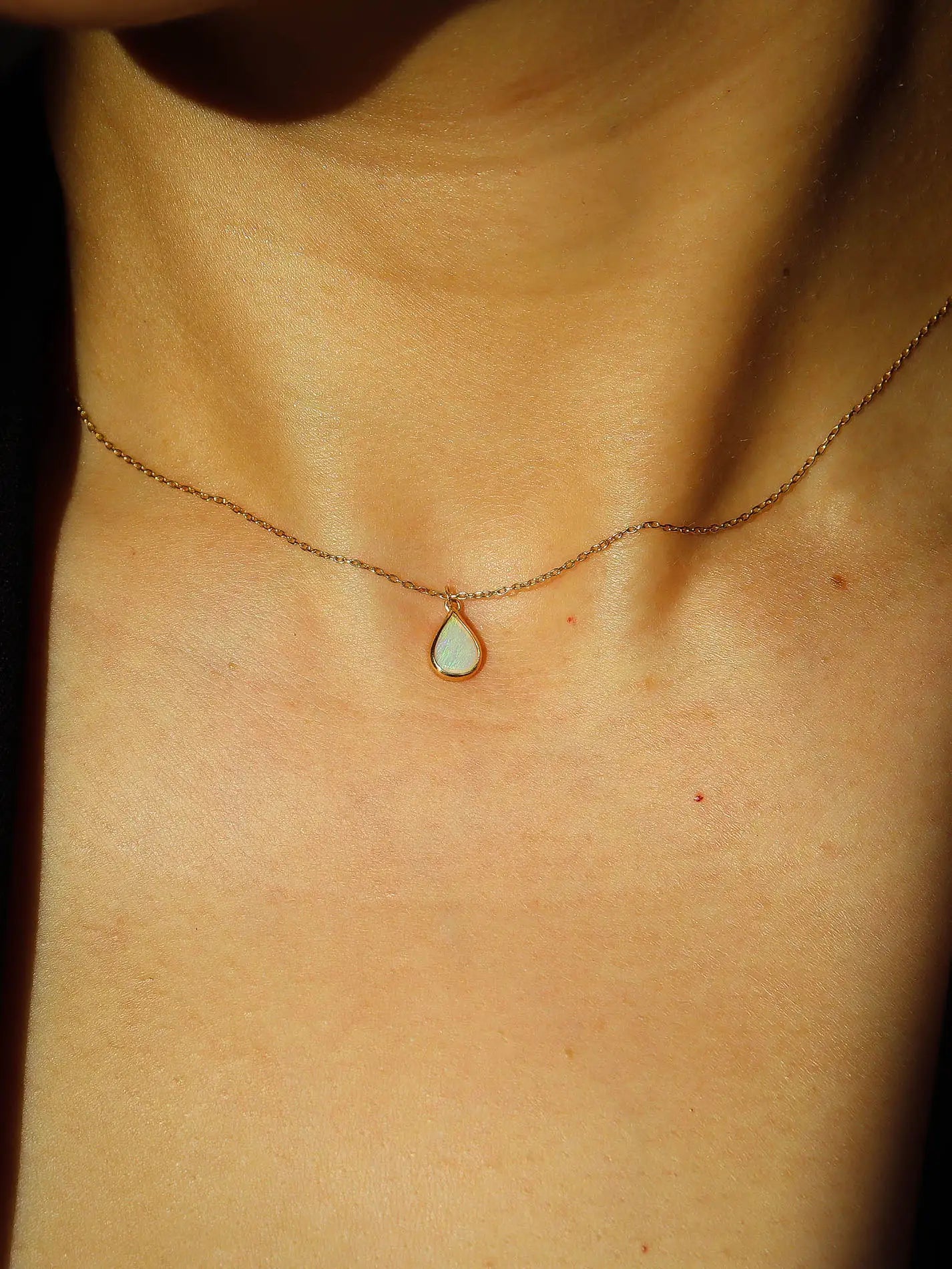 Tear Drop Opal Necklace
