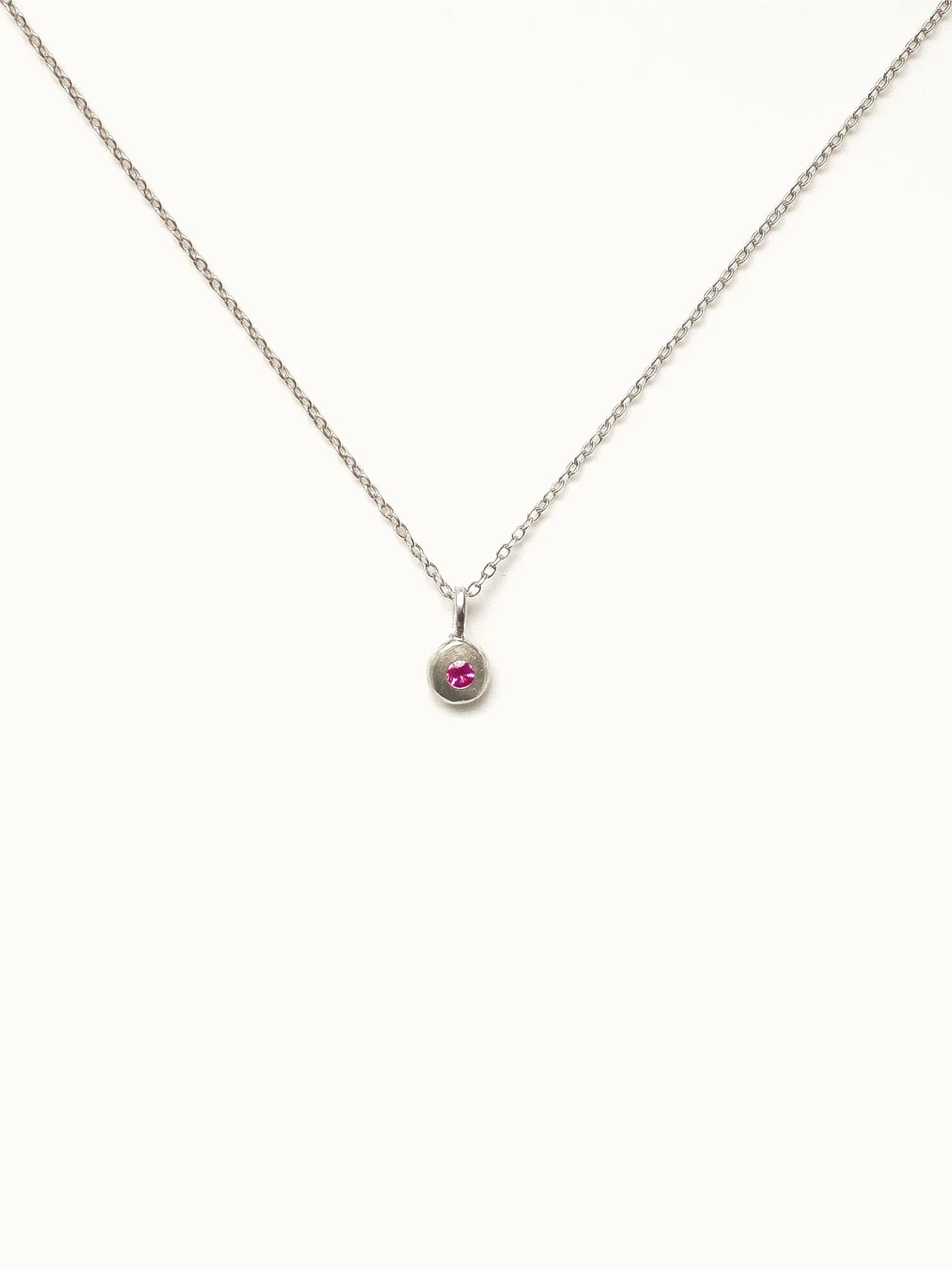 Tiny Ruby Necklace