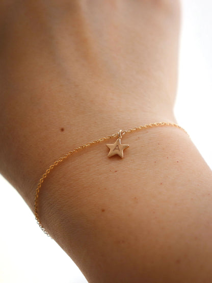 Star initial bracelet