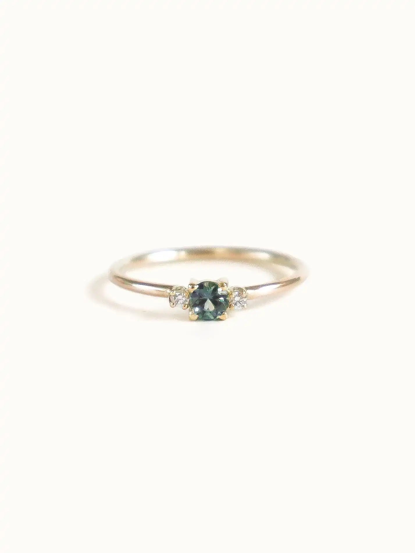 Blue green 2025 parti sapphire ring