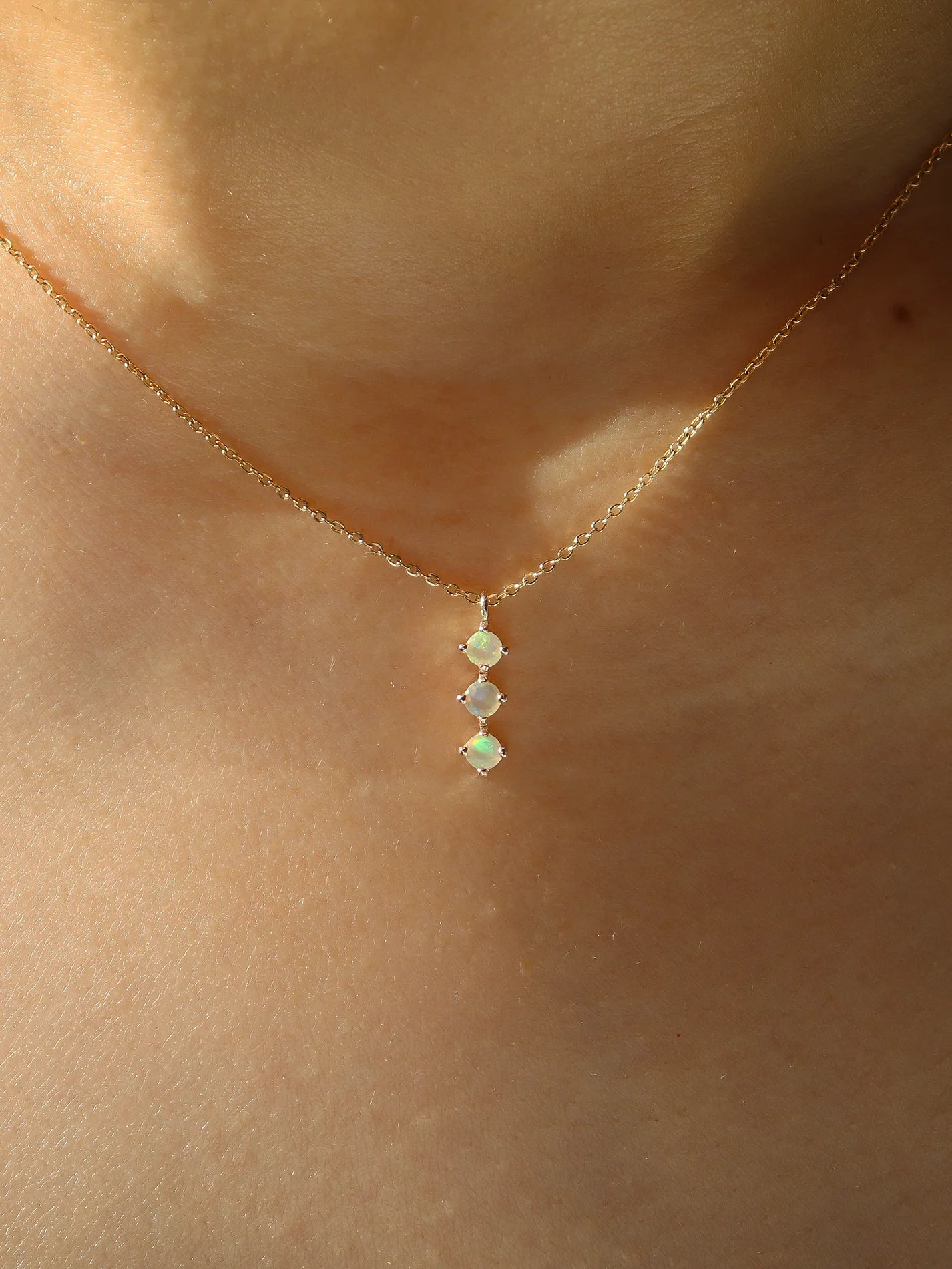 3 Opal Necklace