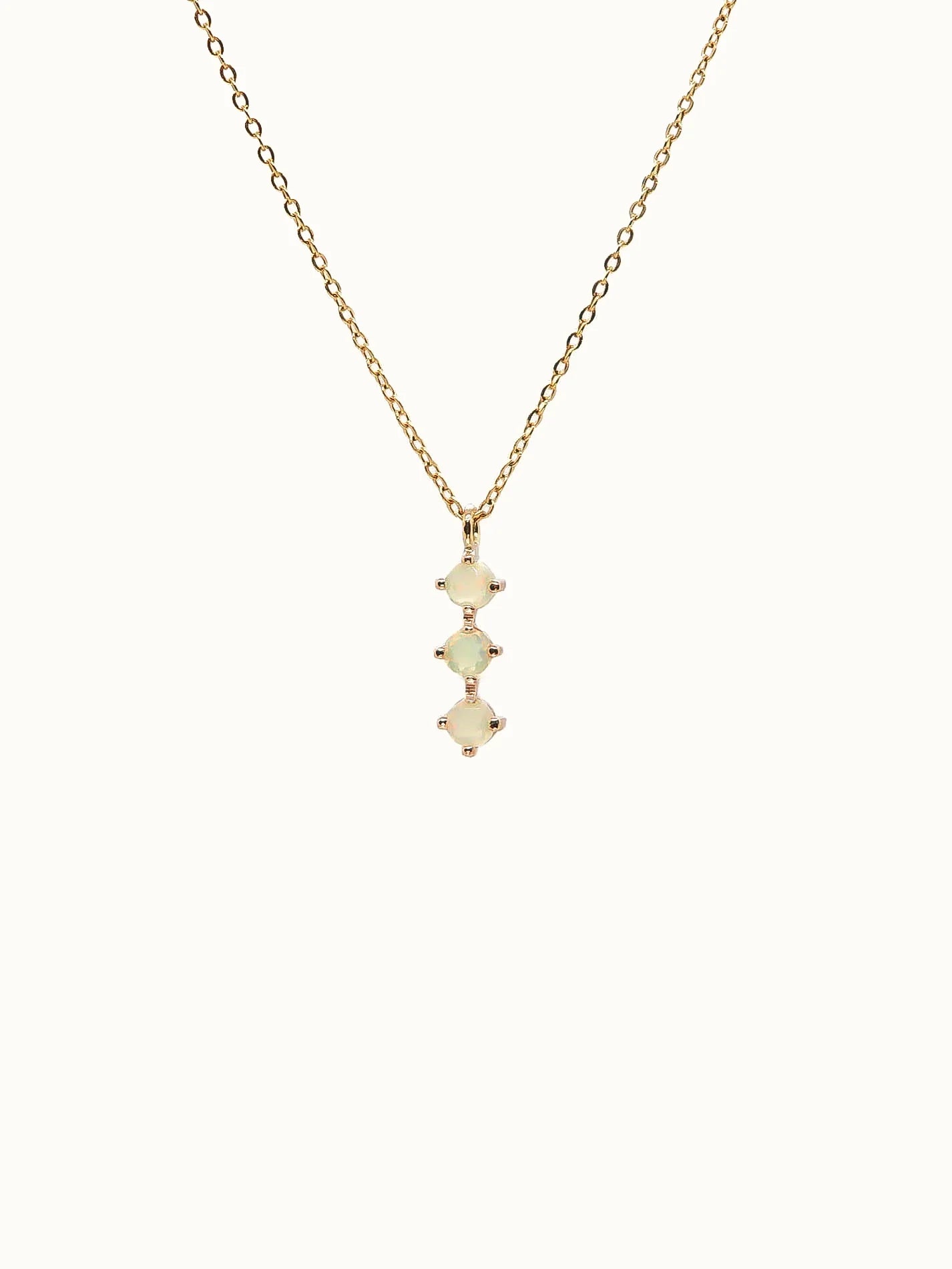 3 Opal Necklace