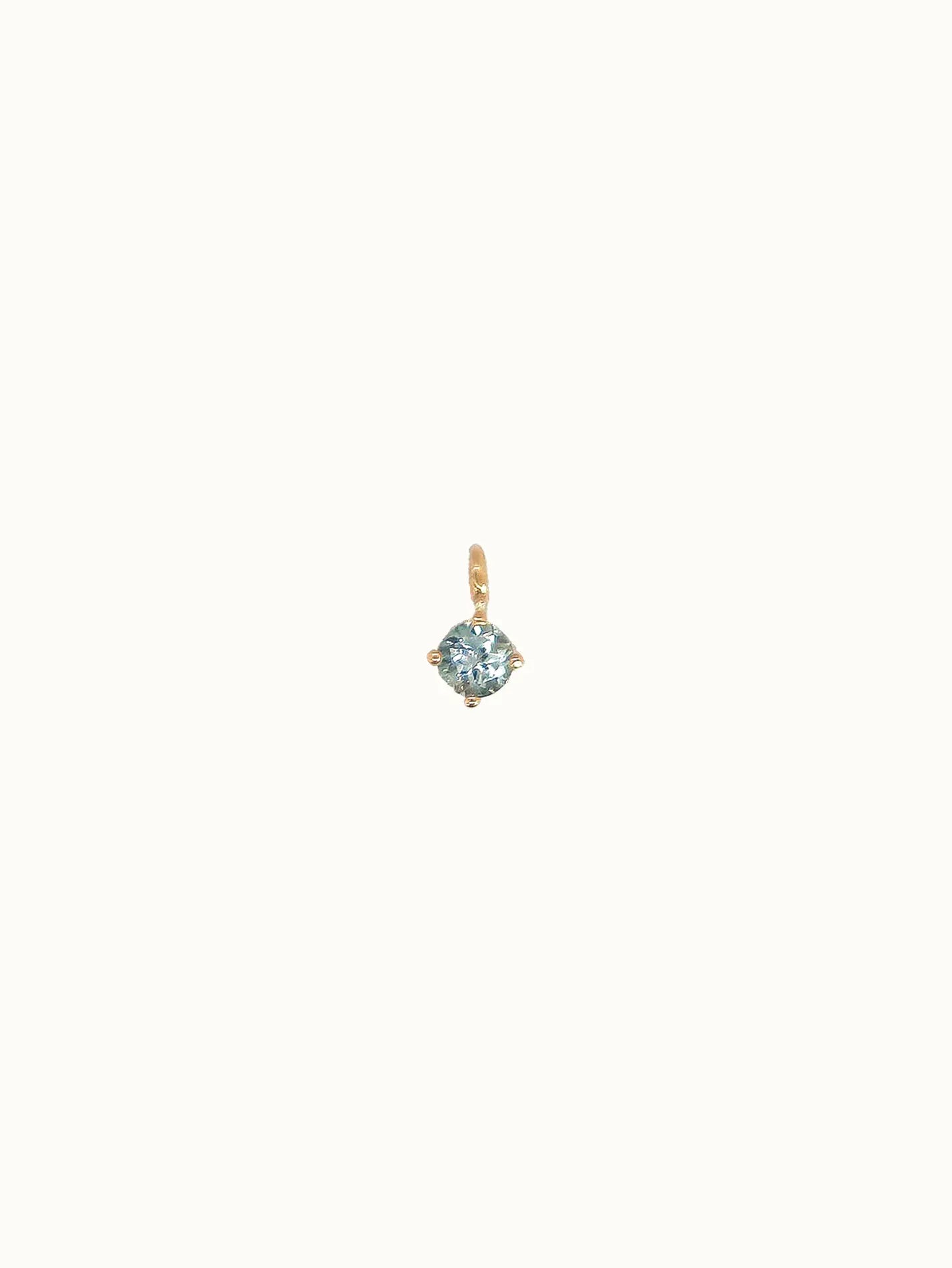 March Birthstone Necklace: Aquamarine