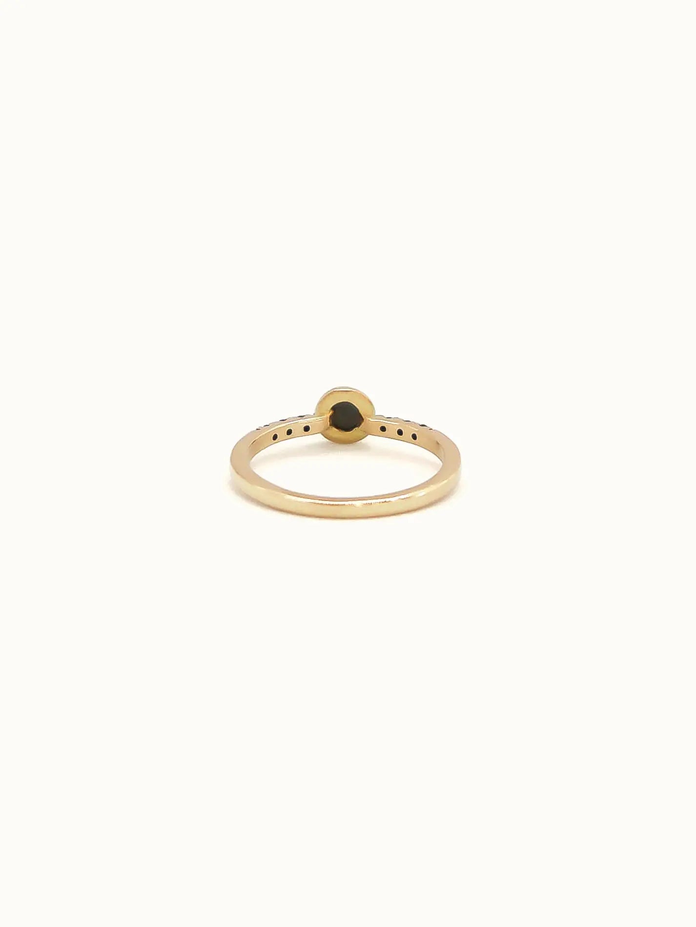 Ligeia black diamond ring