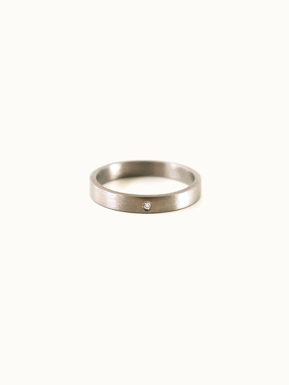 Palladium white gold 3.5 mm band