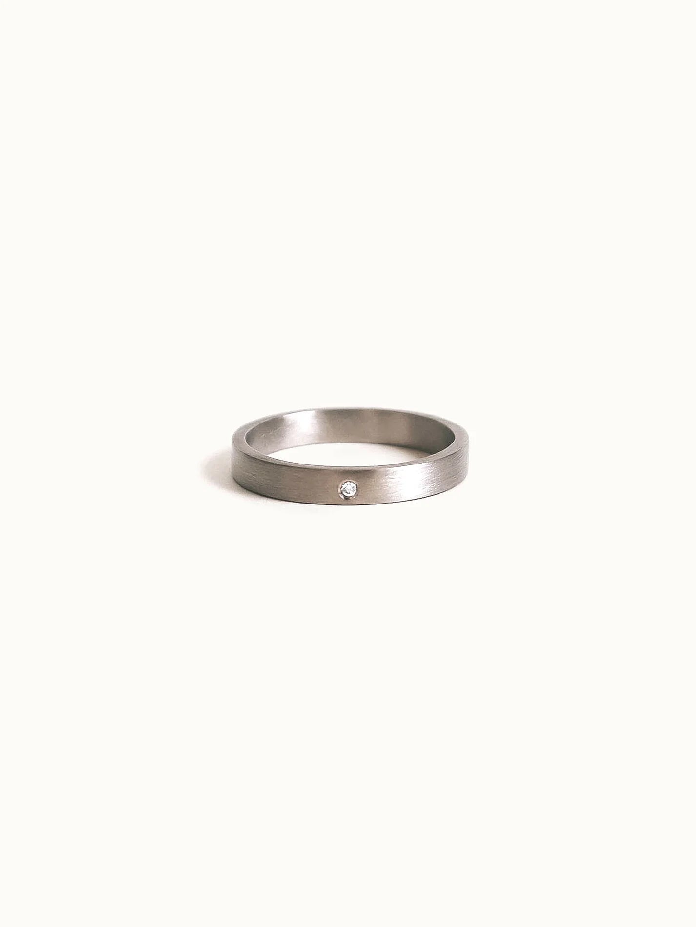 Palladium white gold 3.5 mm band