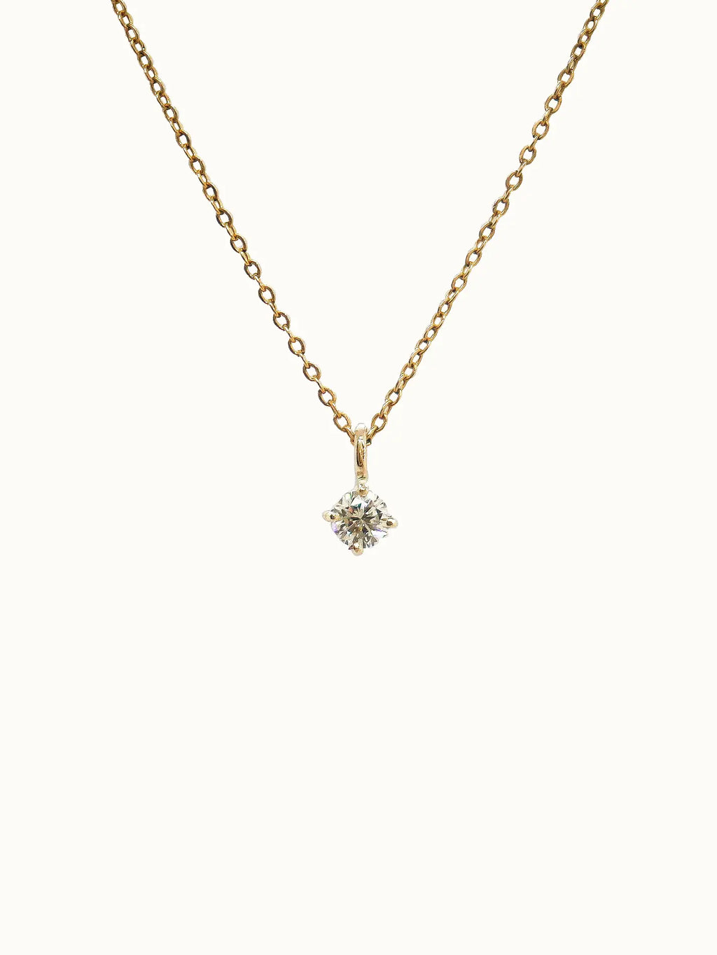 April Birthstone Necklace: Diamond