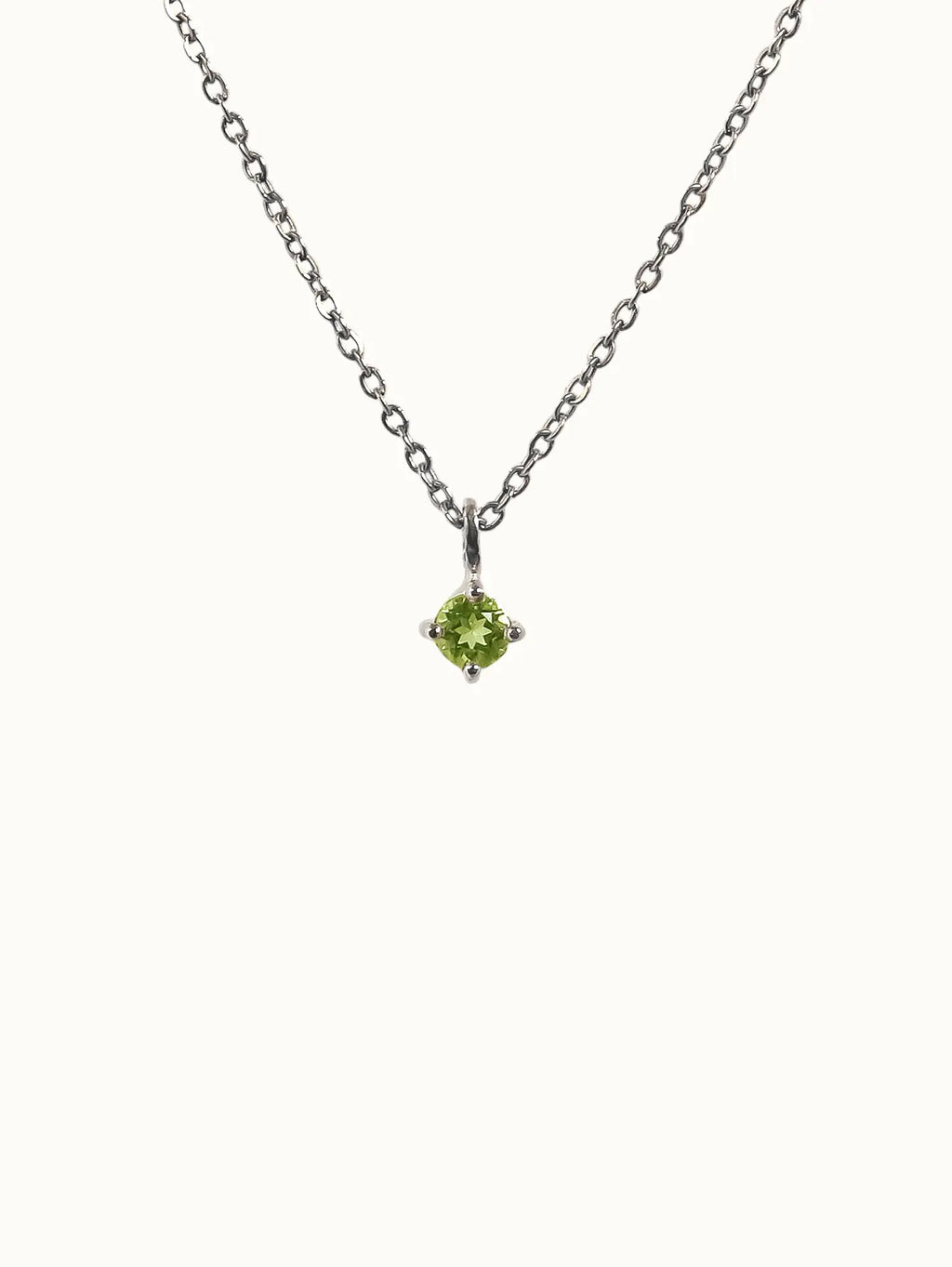 August Birthstone Necklace: Peridot