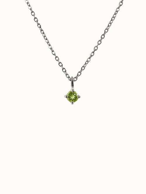 August Birthstone Necklace: Peridot