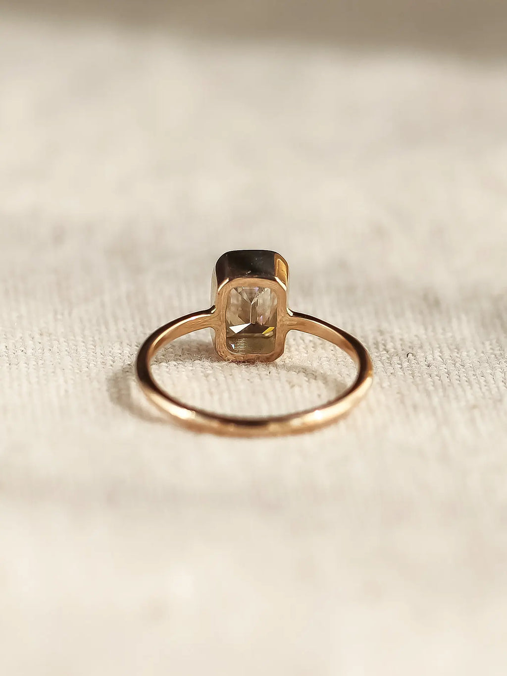 Ava. Emerald Cut Diamond Ring