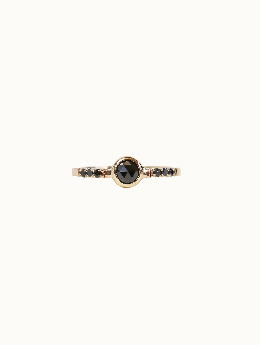 Ligeia black diamond ring