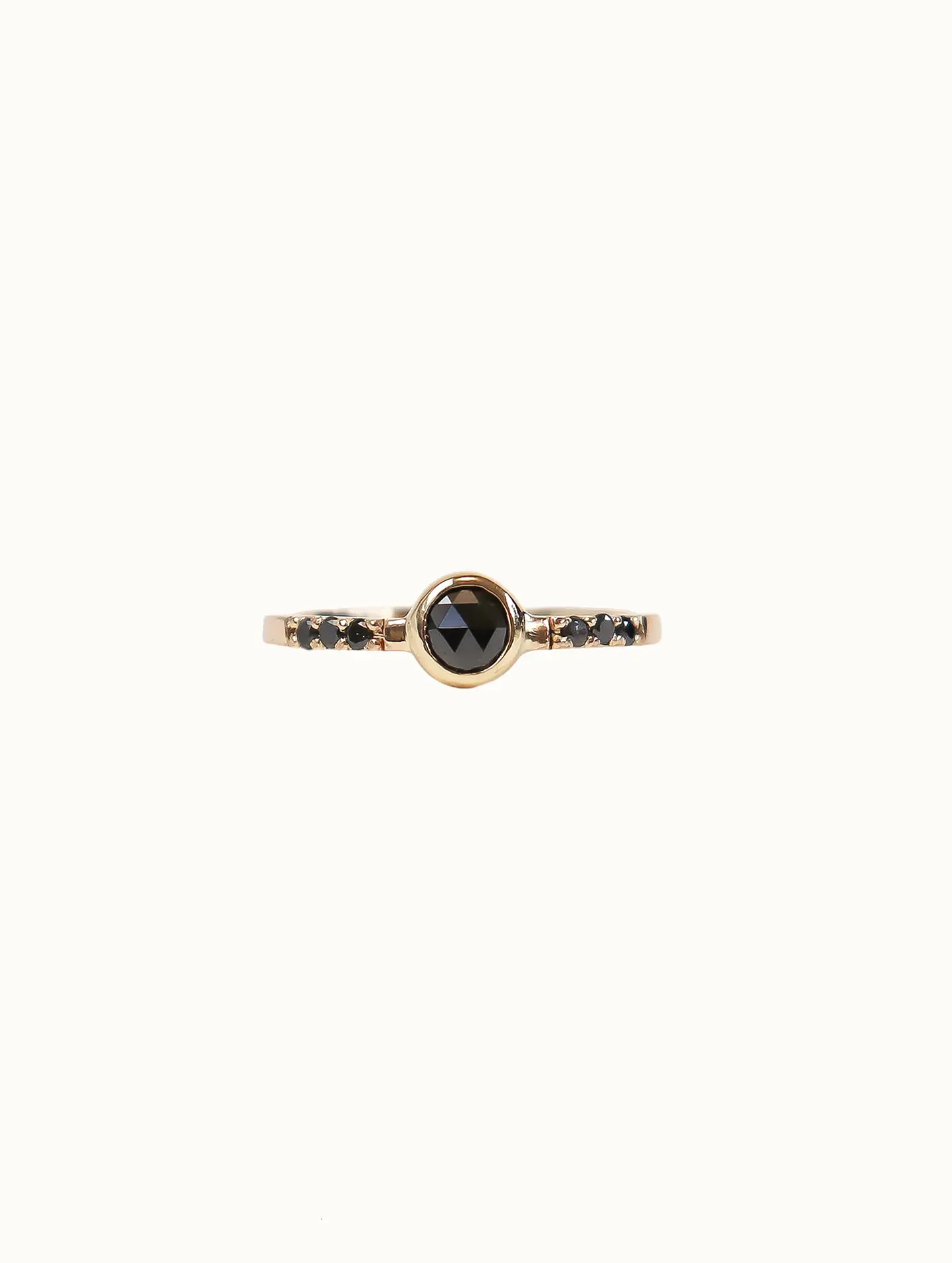 Ligeia black diamond ring