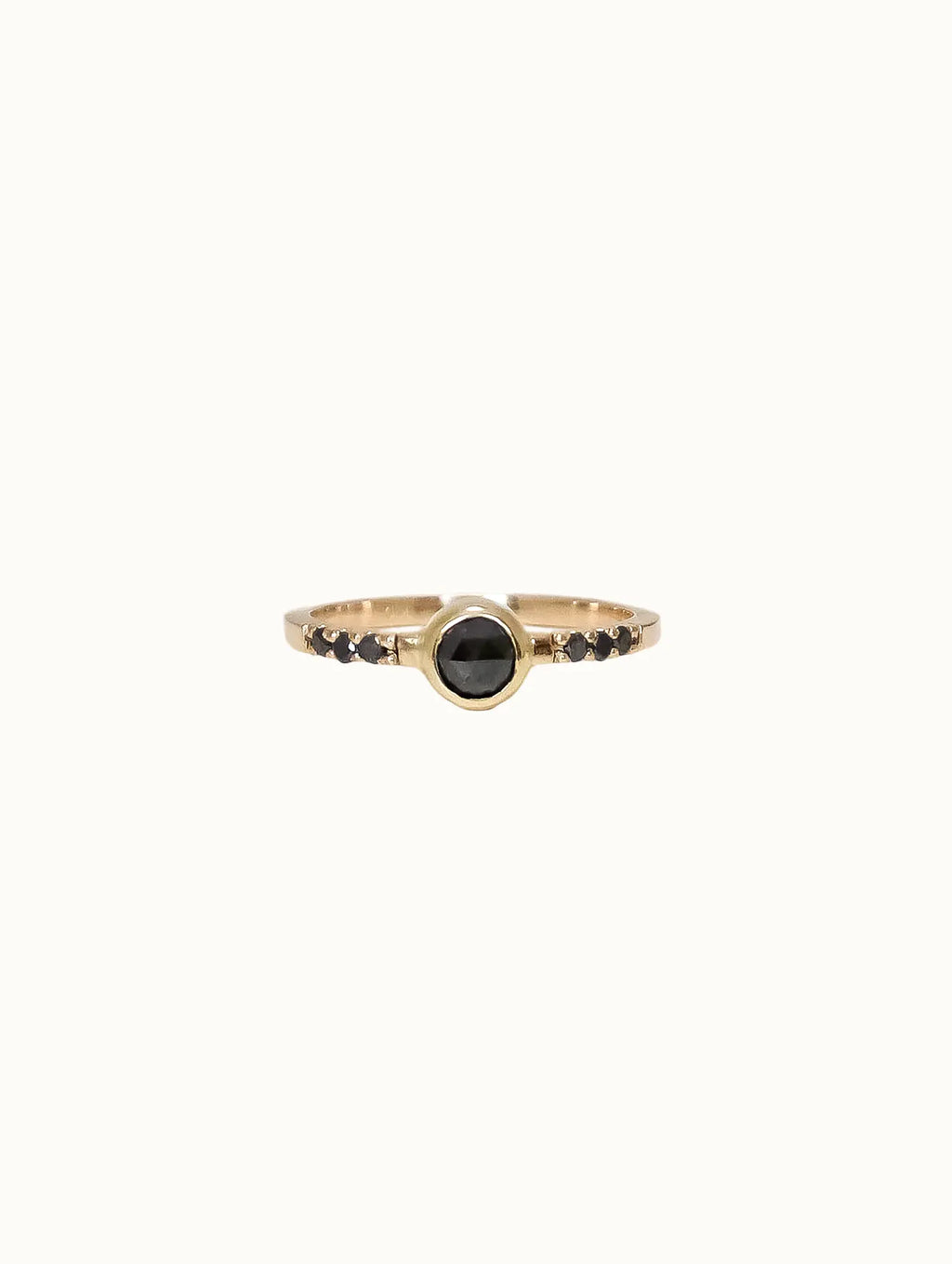Ligeia black diamond ring