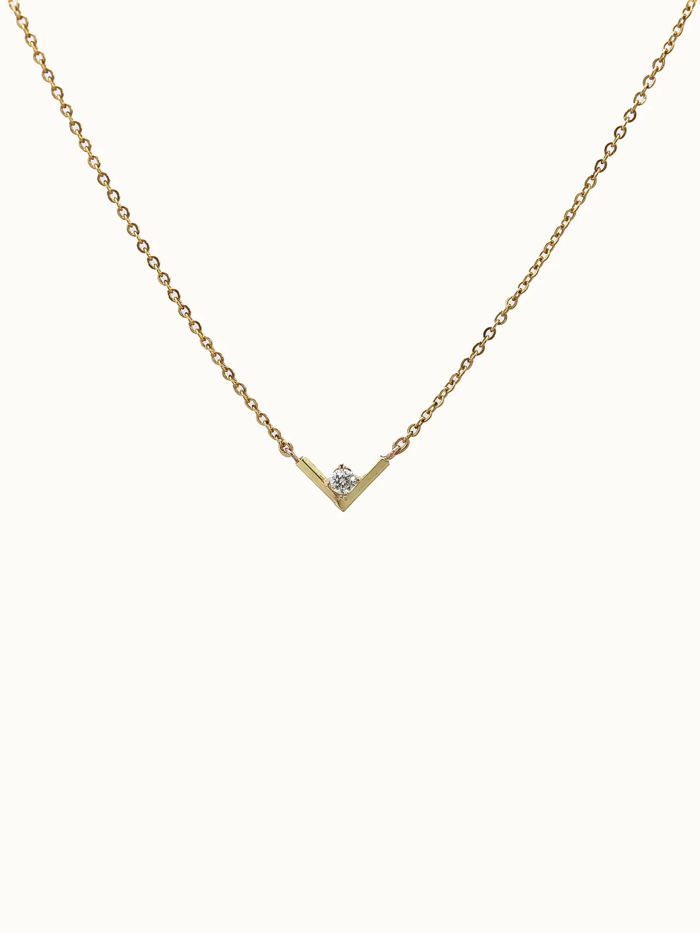 Chevron Diamond Necklace