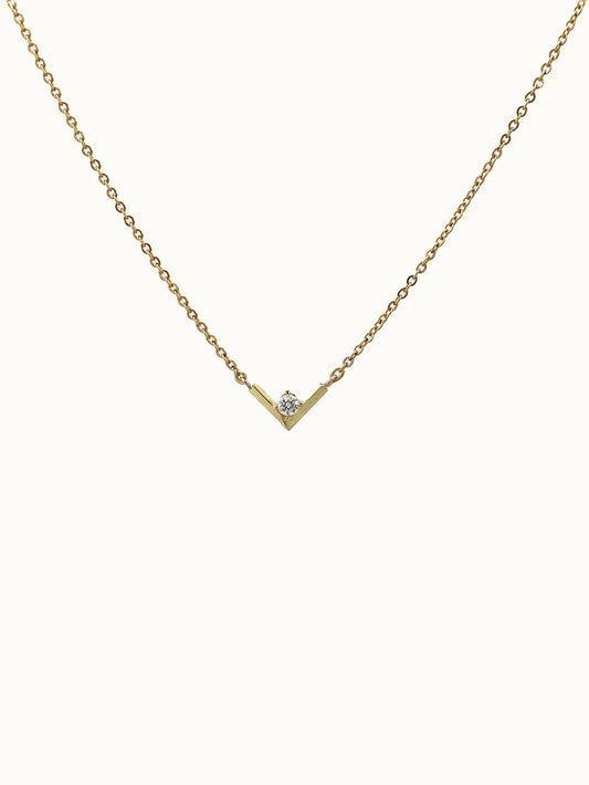 Chevron Diamond Necklace