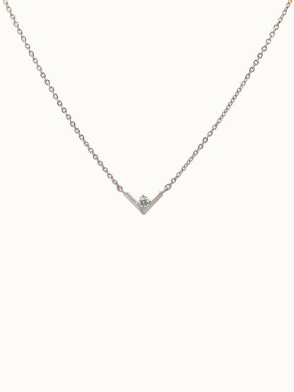 Chevron Diamond Necklace