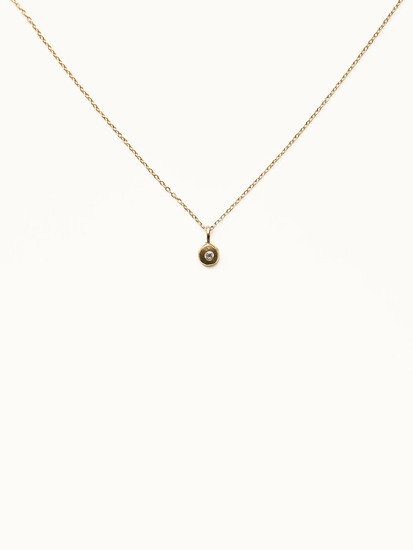 Tiny 2025 diamond necklace