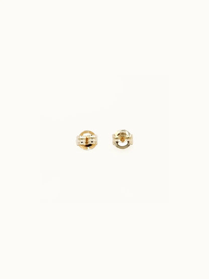 Pebble studs. White diamond