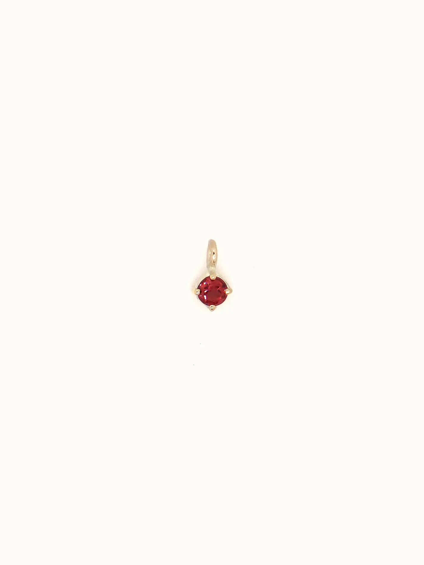 January Birthstone Necklace: Garnet