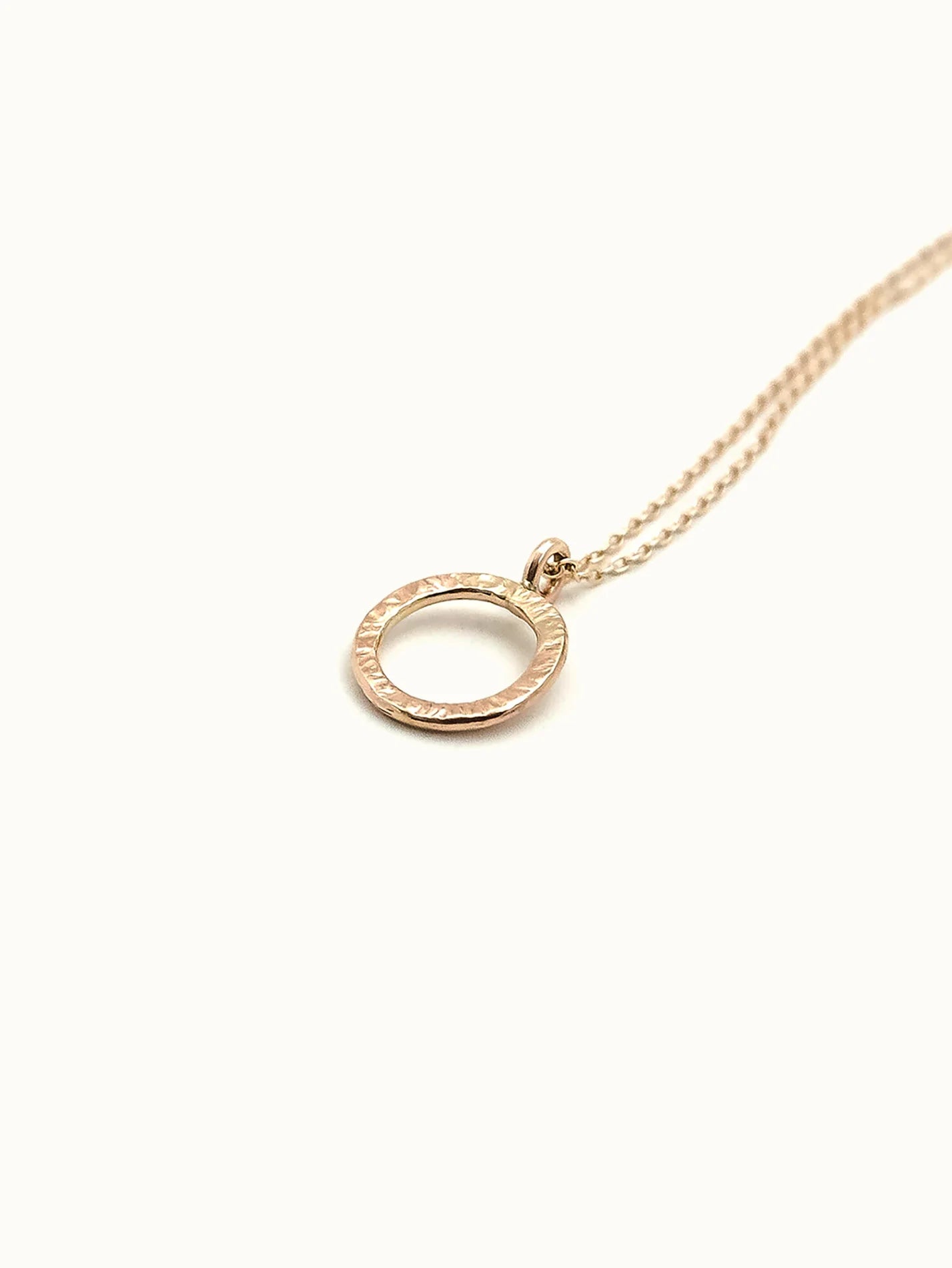 Halo - Textured Circle Necklace