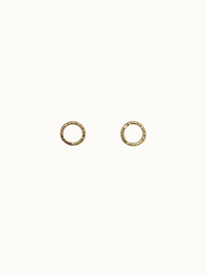 Halo - Textured Circle Earrings