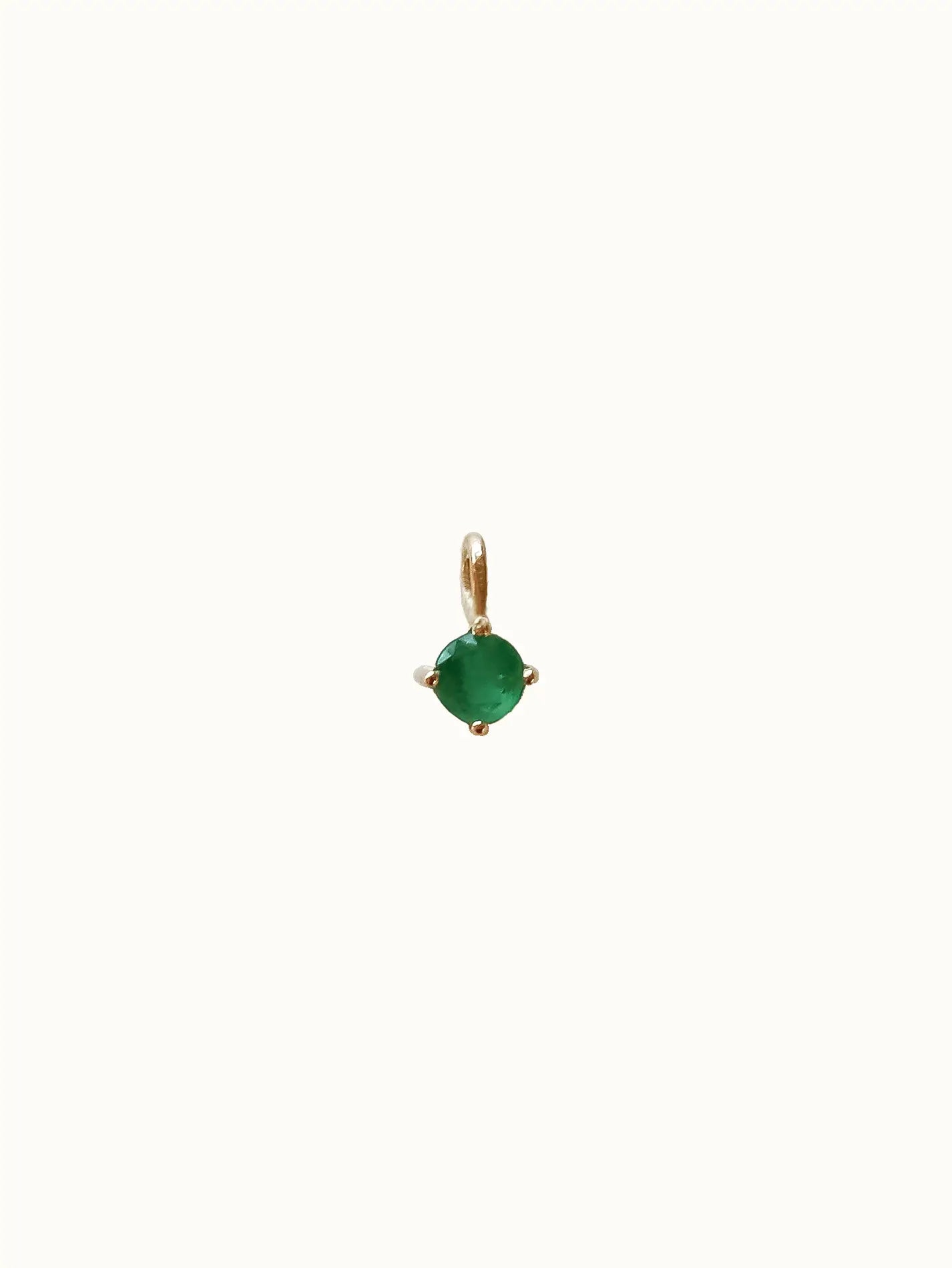 May Birthstone Necklace: Emerald
