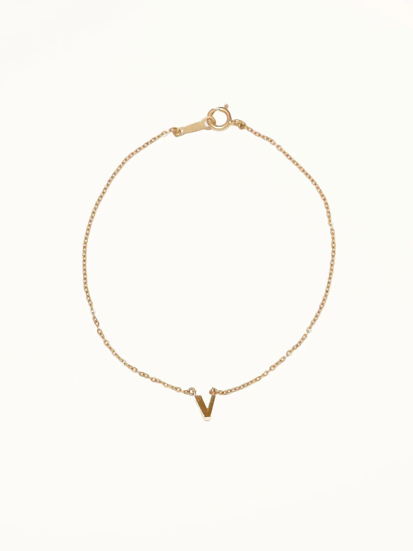 Mini initial bracelet