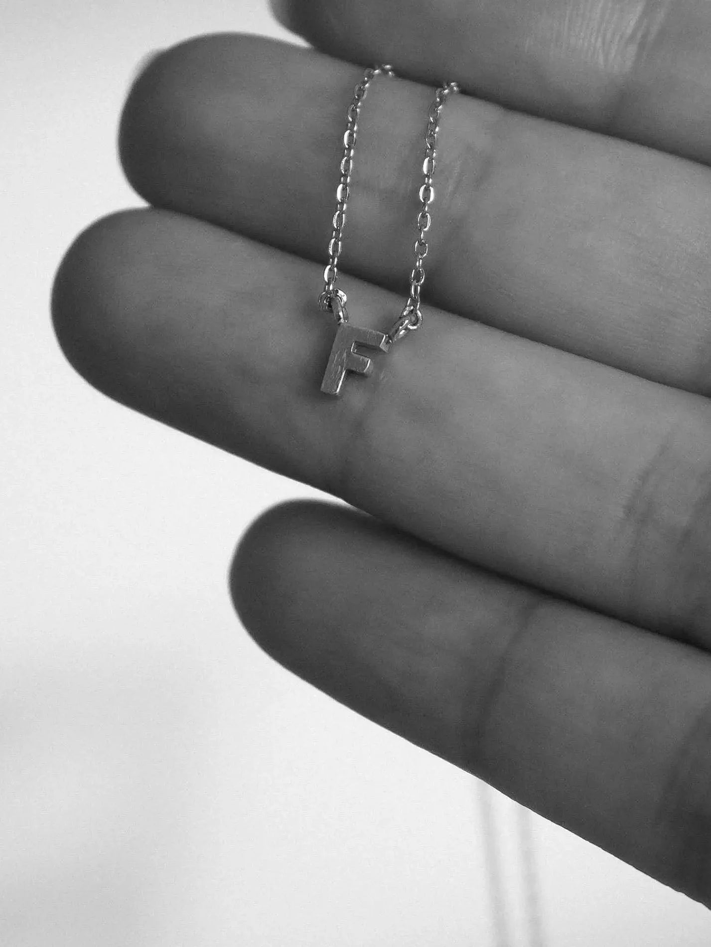 Mini initial necklace