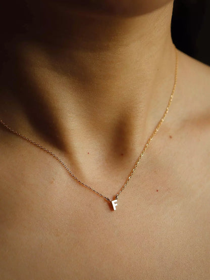 Mini initial necklace