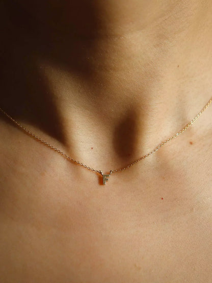 Mini initial necklace