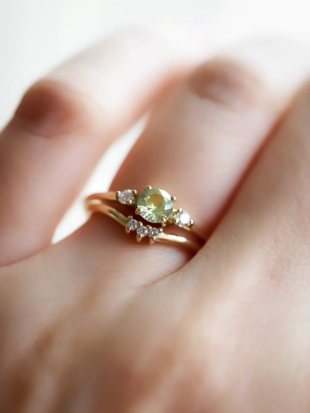 Mint green Montana sapphire. Ready-to-ship
