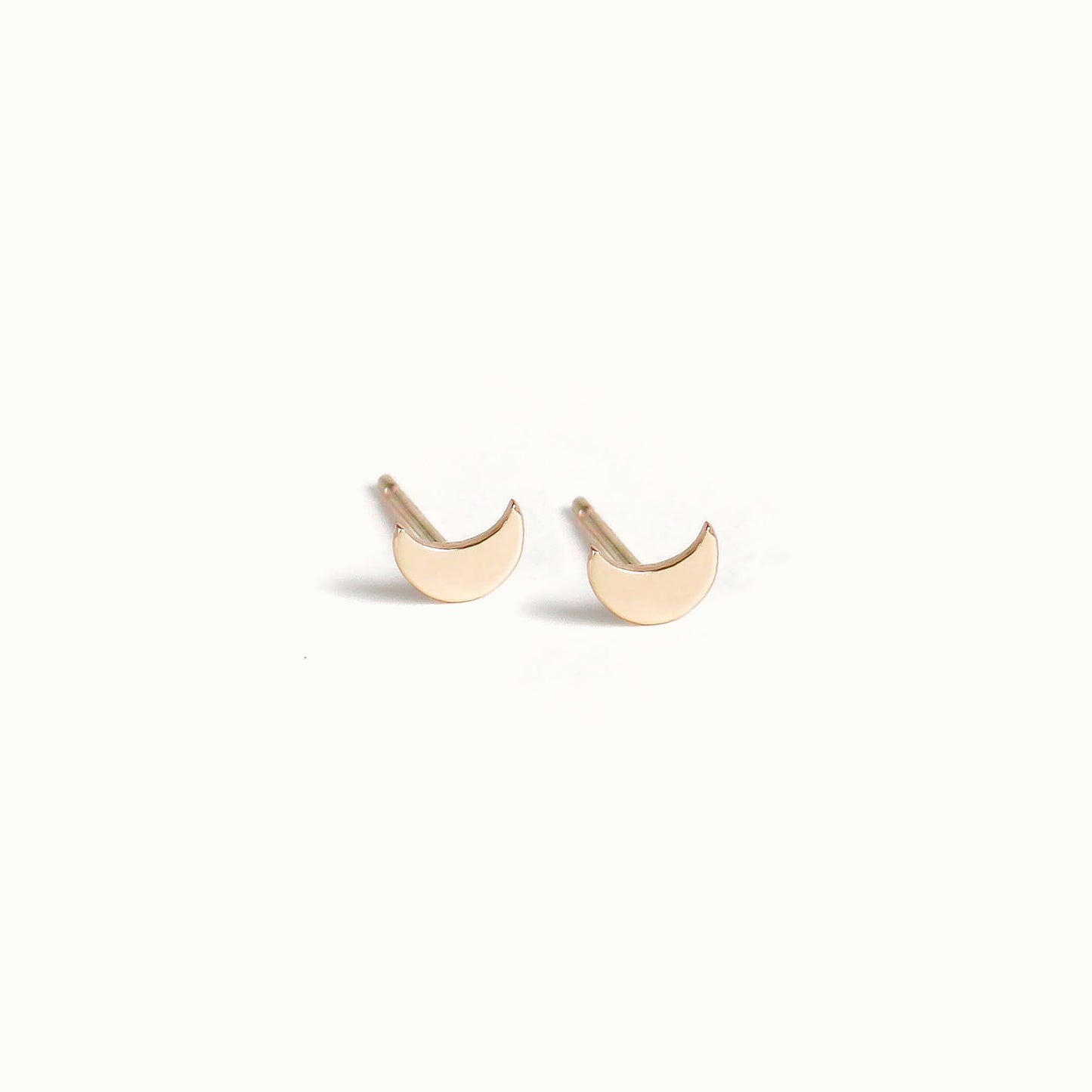 Crescent moon studs