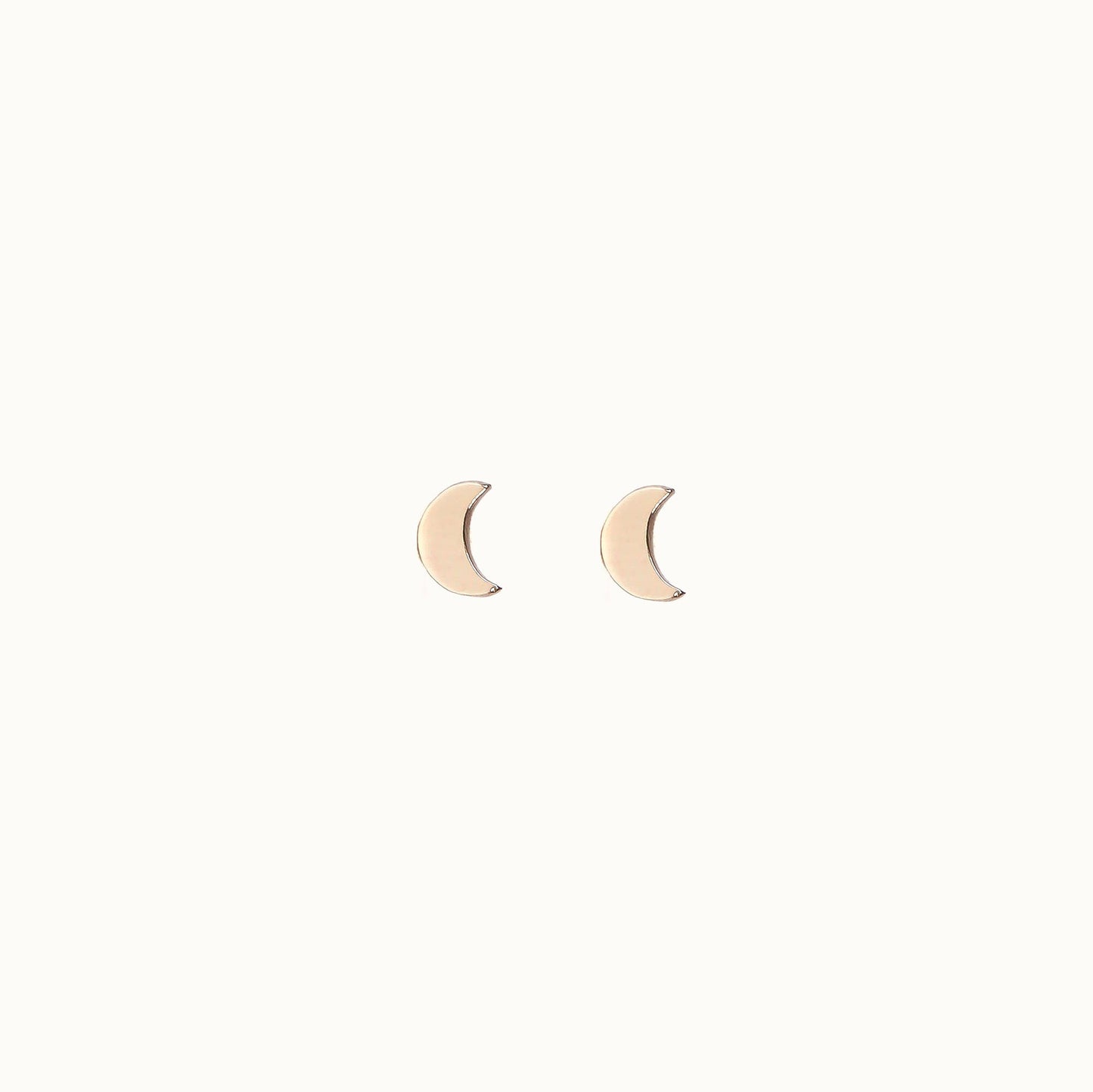 Crescent moon studs