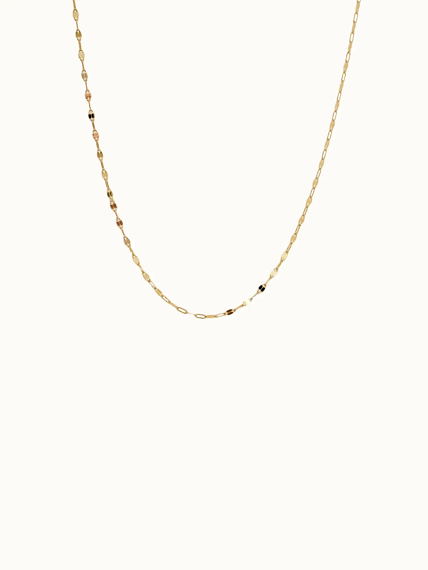 Moonlit chain necklace