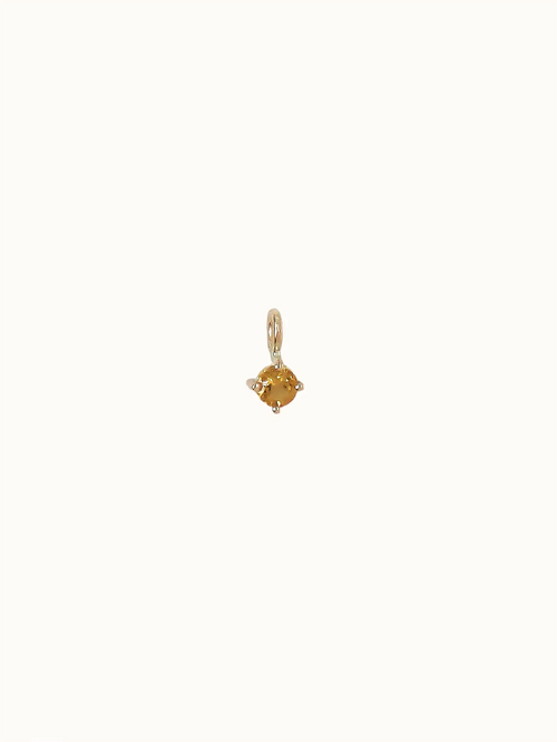 November Birthstone Necklace: Citrine