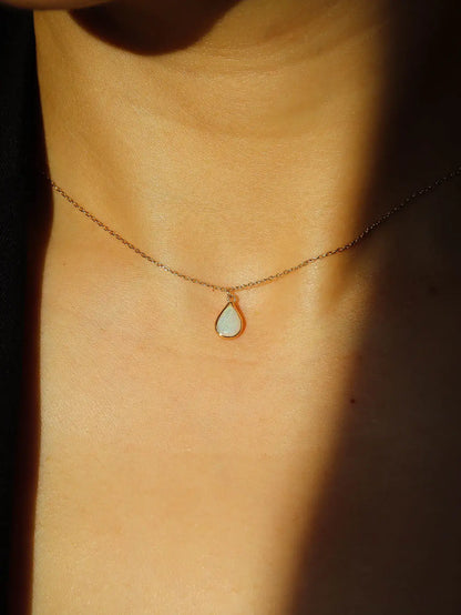 Tear Drop Opal Necklace