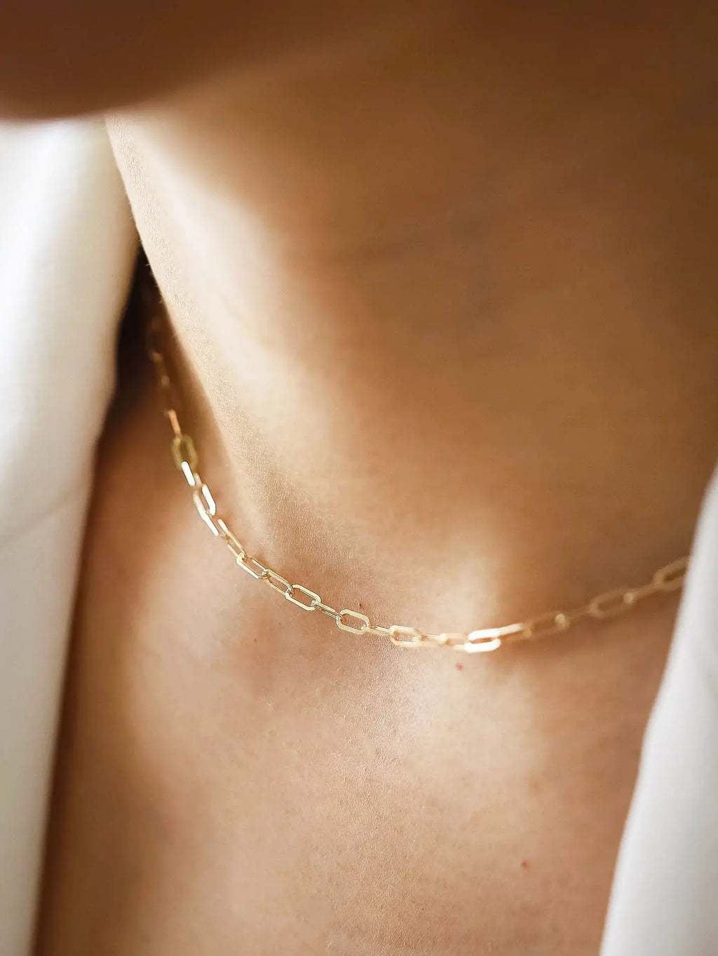 Paperclip chain necklace