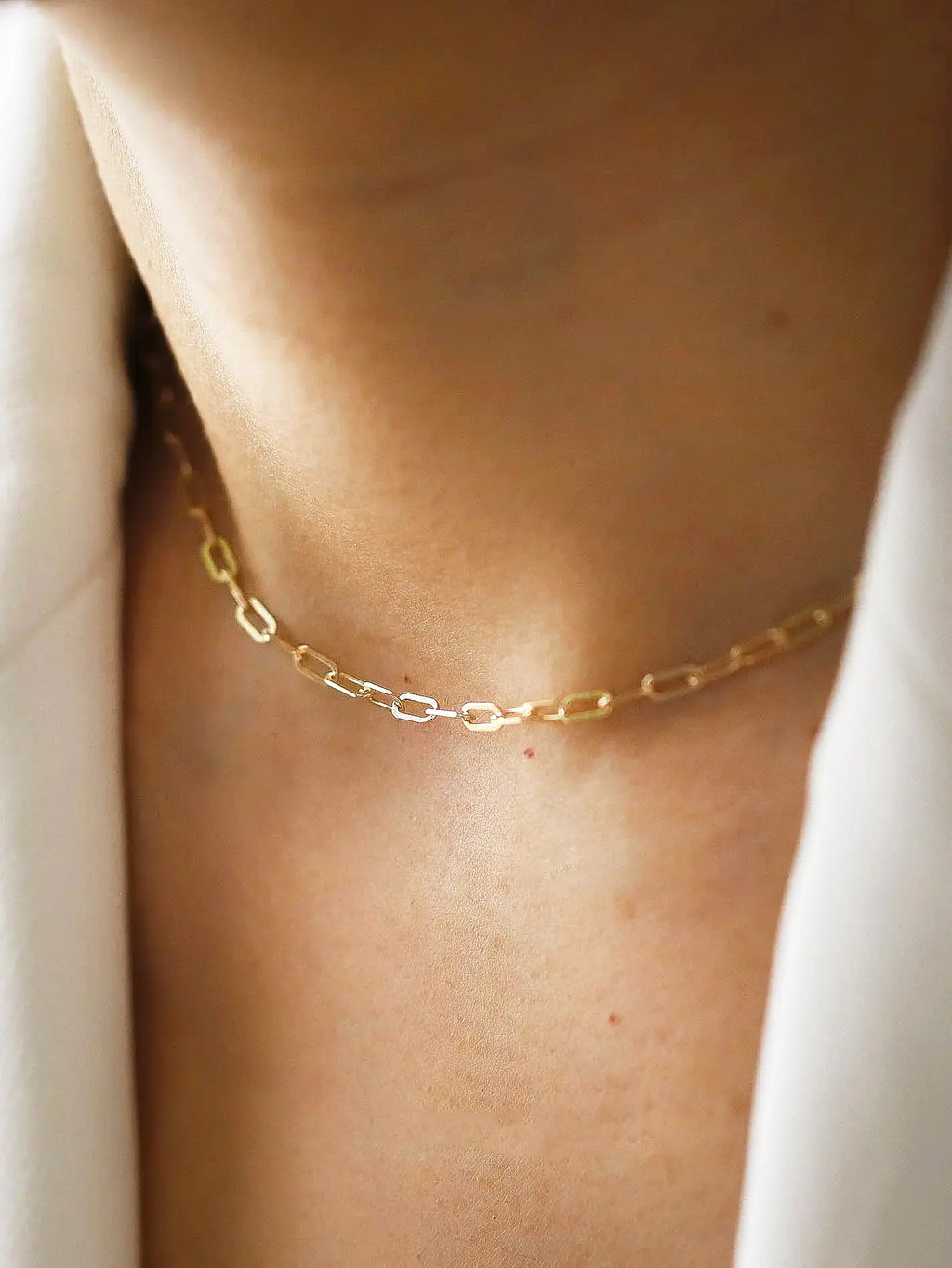 Paperclip chain necklace