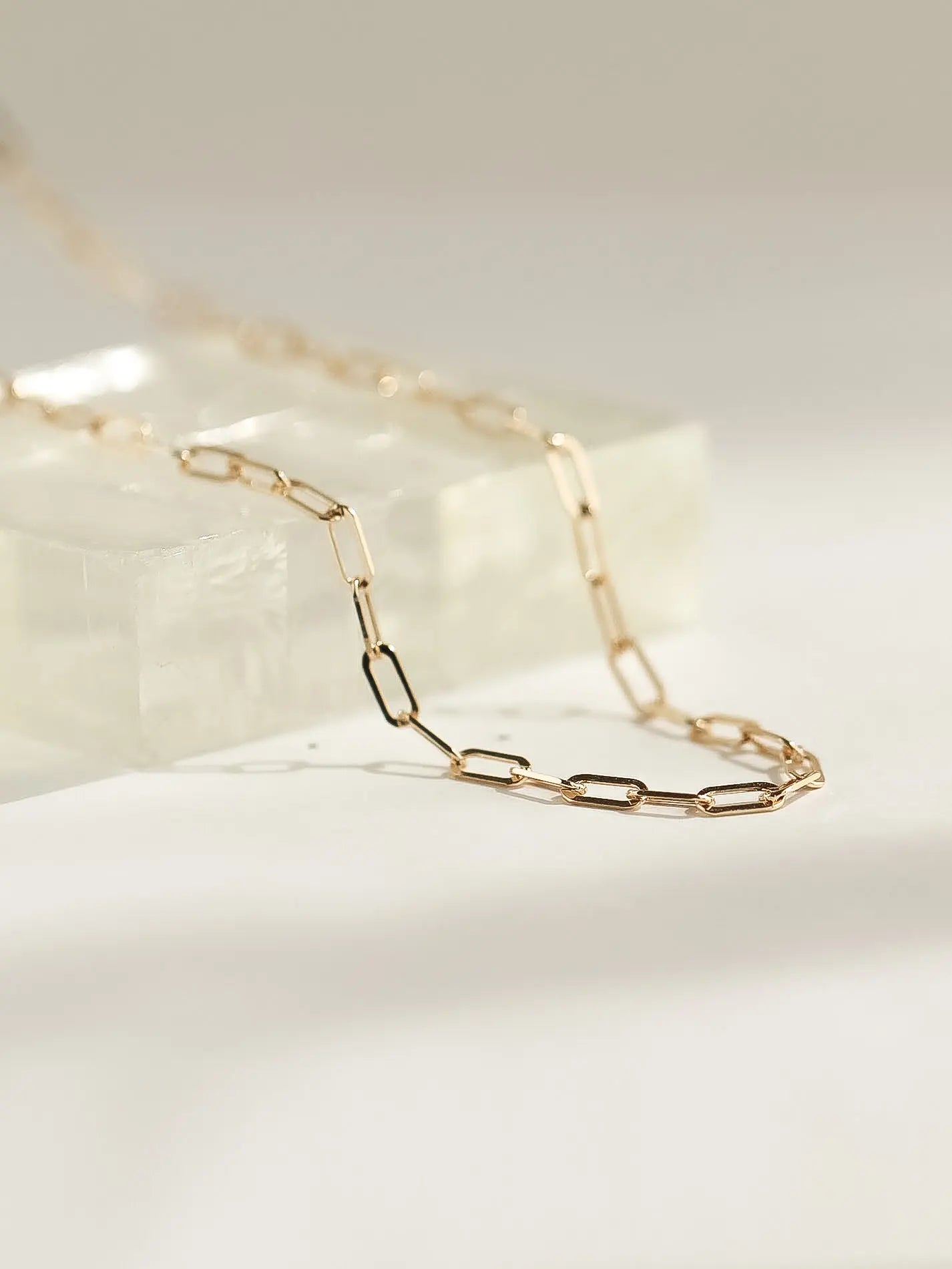 Paperclip chain necklace