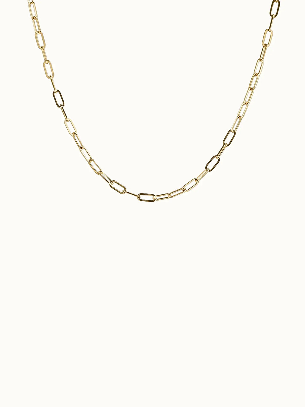 Paperclip chain necklace