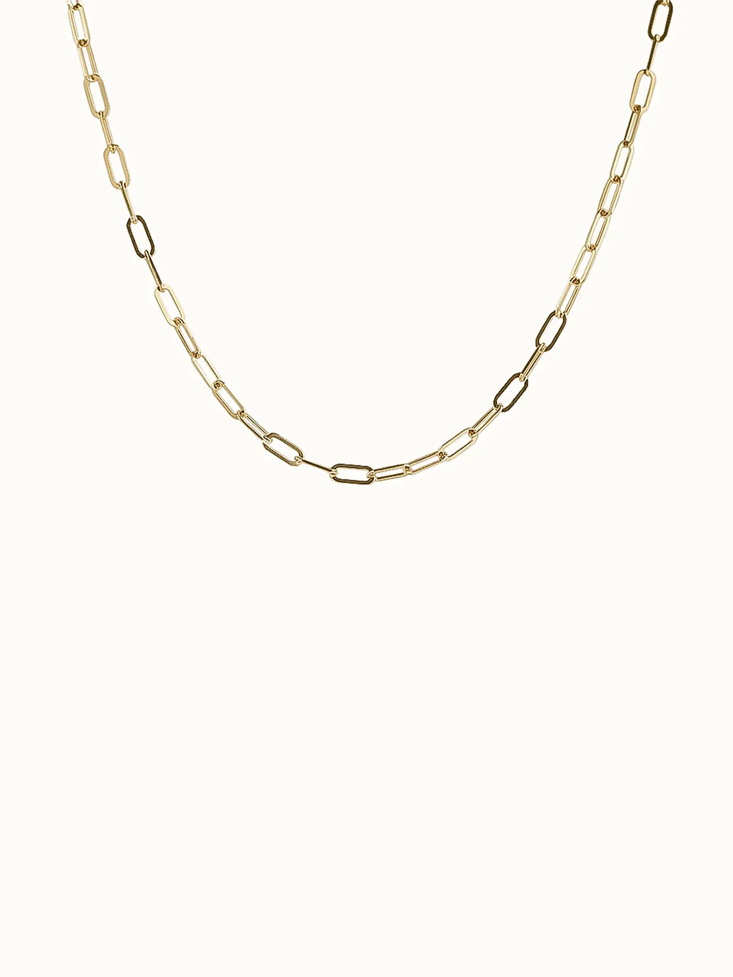 Paperclip chain necklace