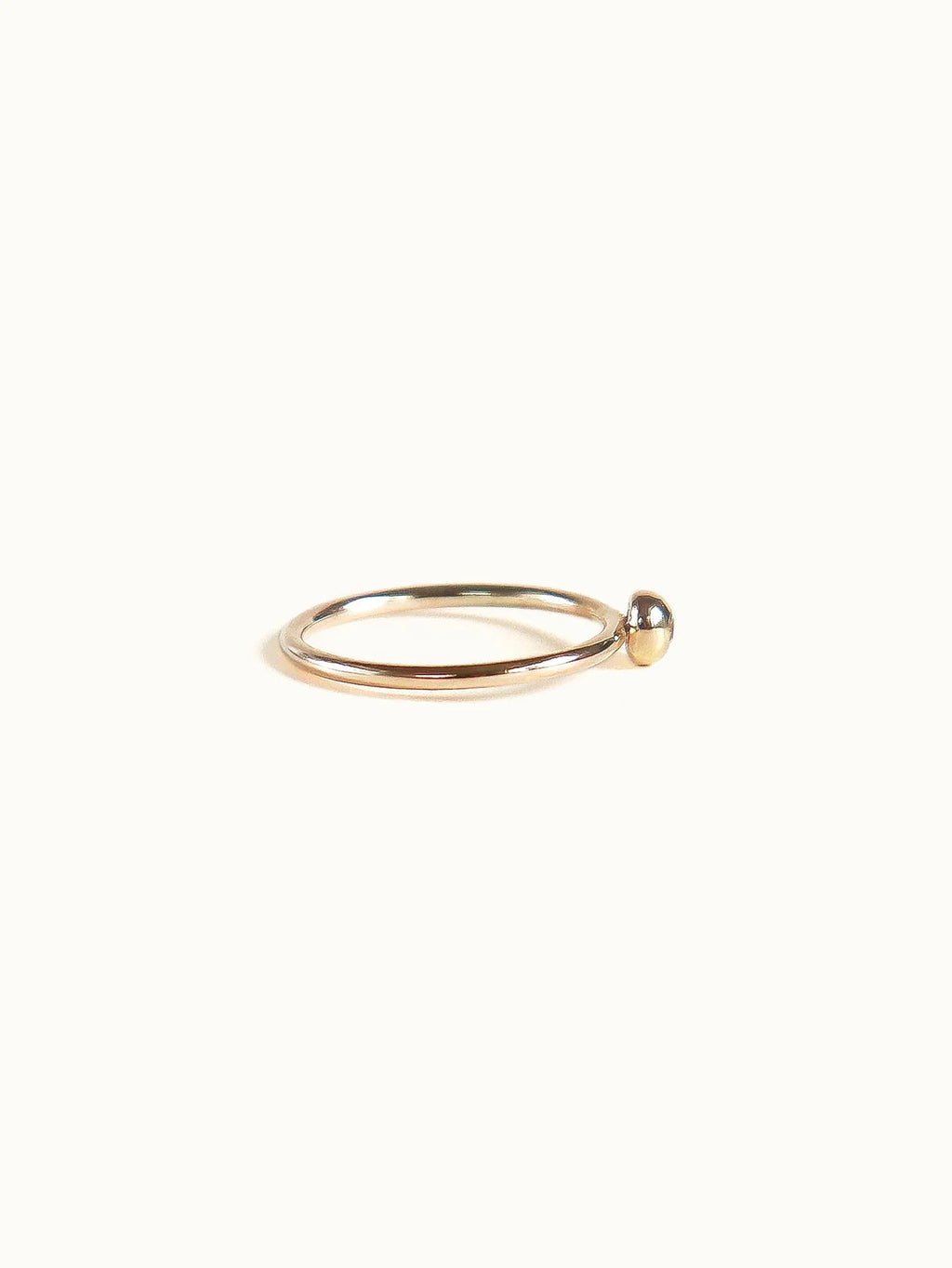 White Diamond pebble ring