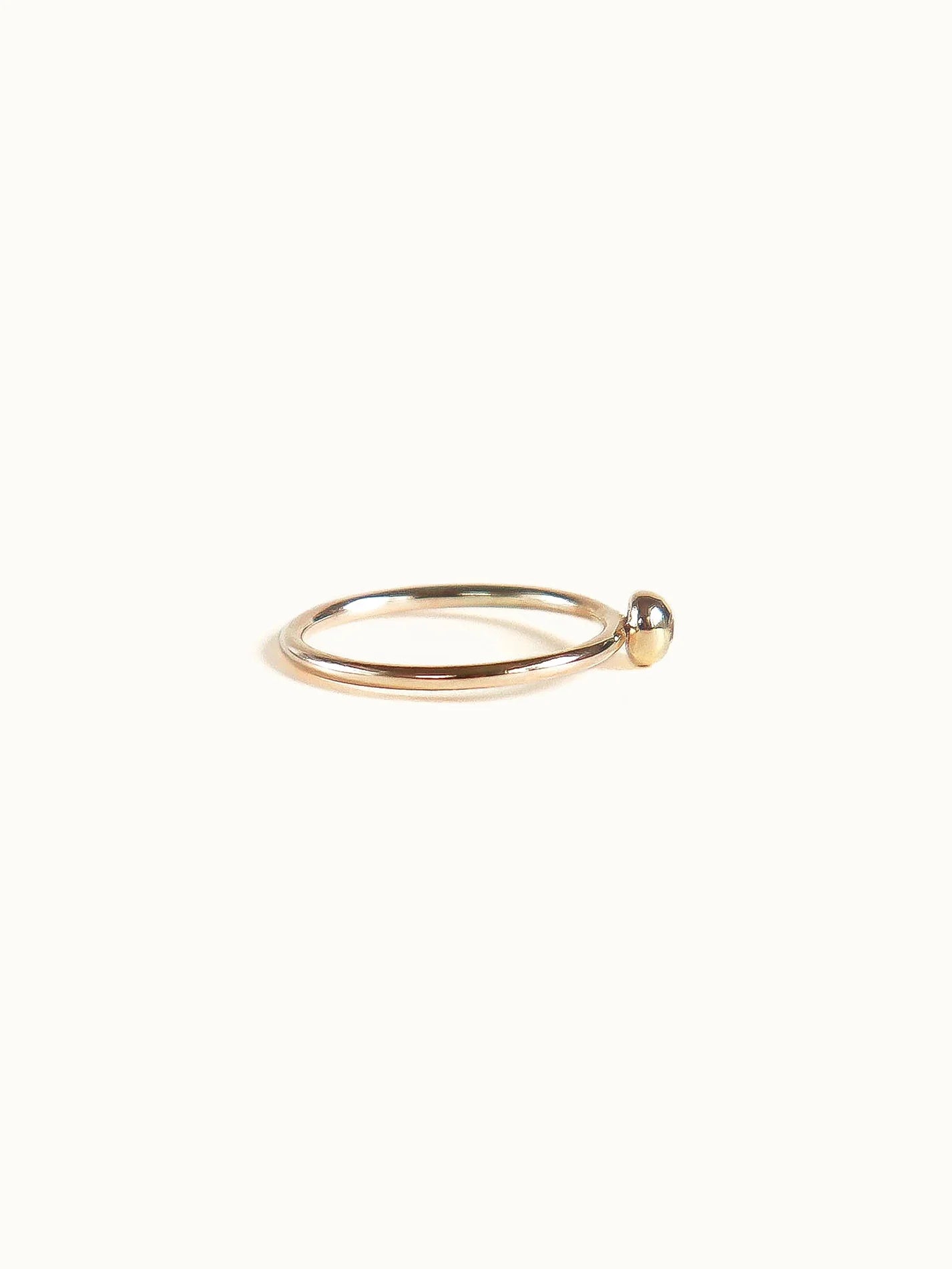 White Diamond pebble ring