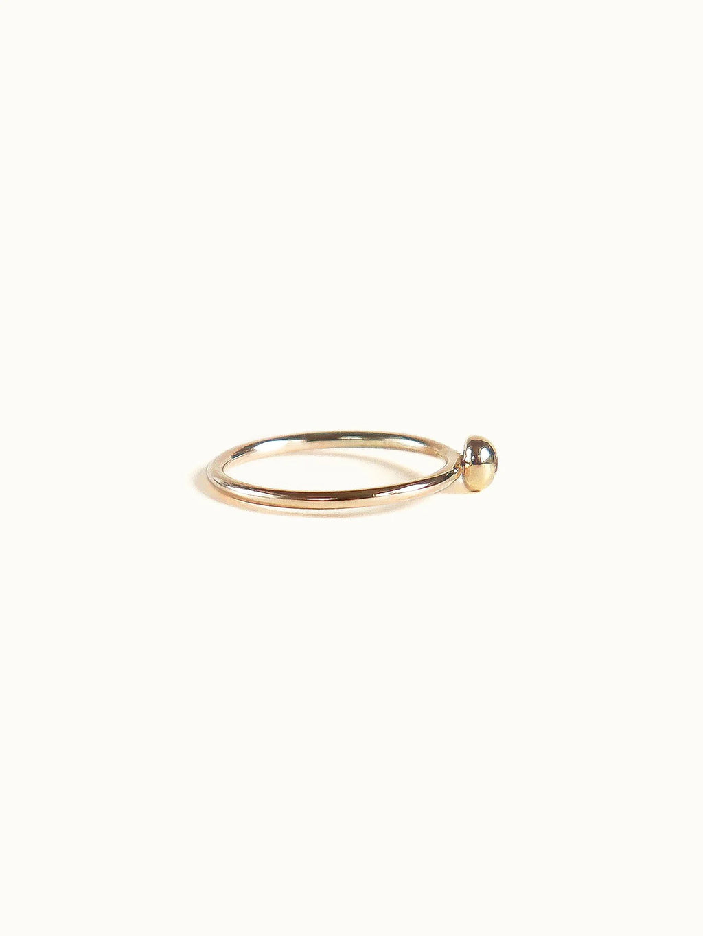 Black diamond pebble ring