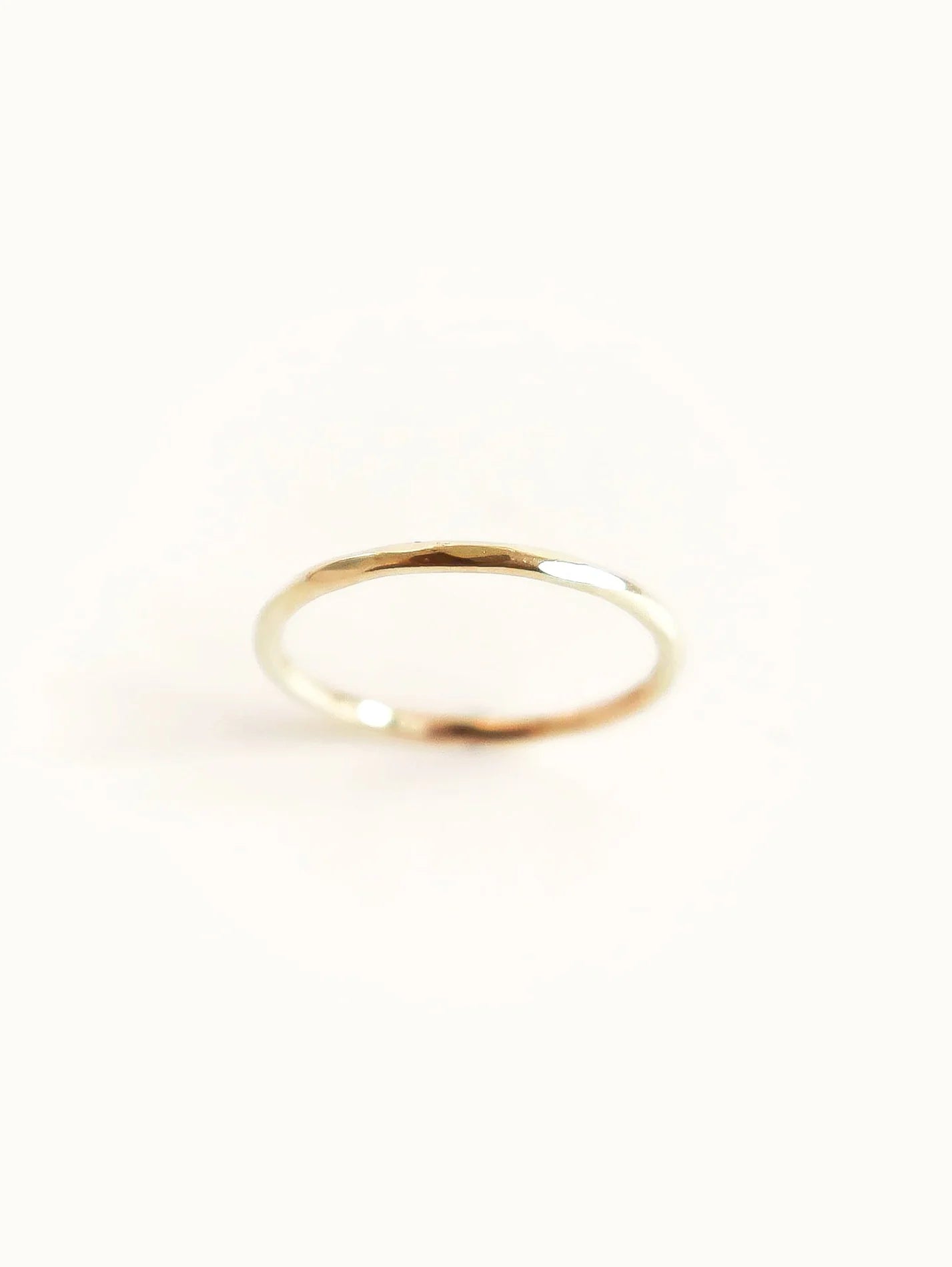 Hammered stacking ring