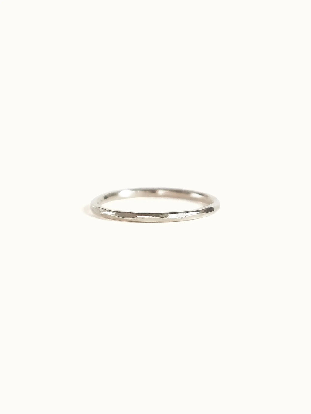 Hammered stacking ring