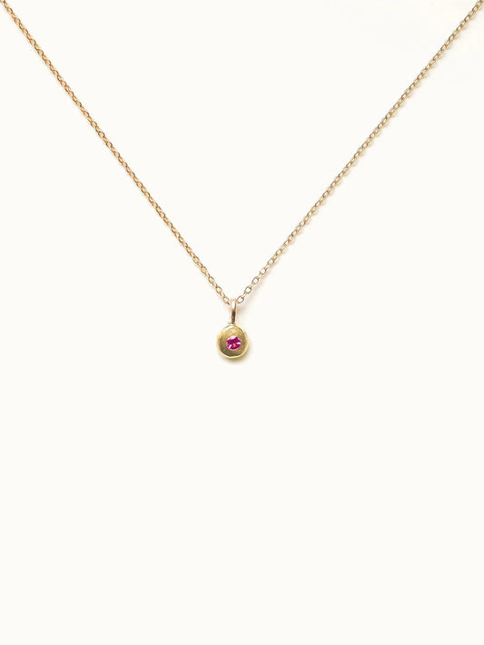 Tiny Ruby Necklace