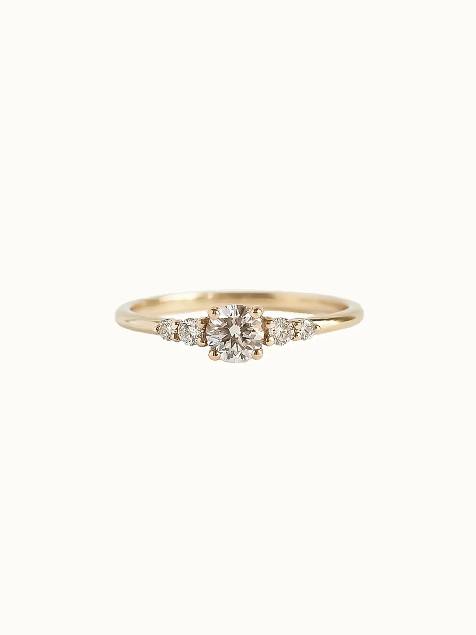 Sonnet. Five-stone diamond ring